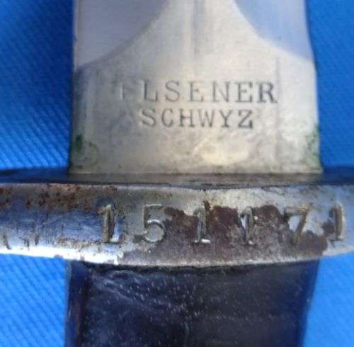 Original Bayonet M 1918 K11 Switzerland made by Elsener Schwyz  (10c/23)