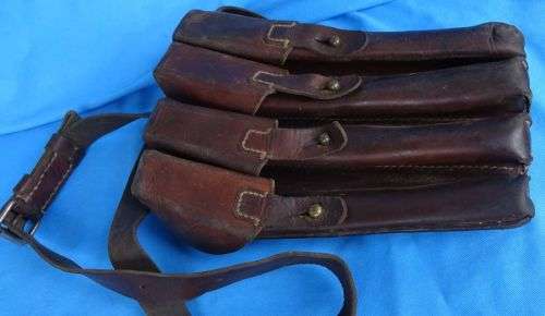 MP40 MP Thompson Leather Magazin Bag Russia and Yugoslavia 1944 - 1955 (10c/19)