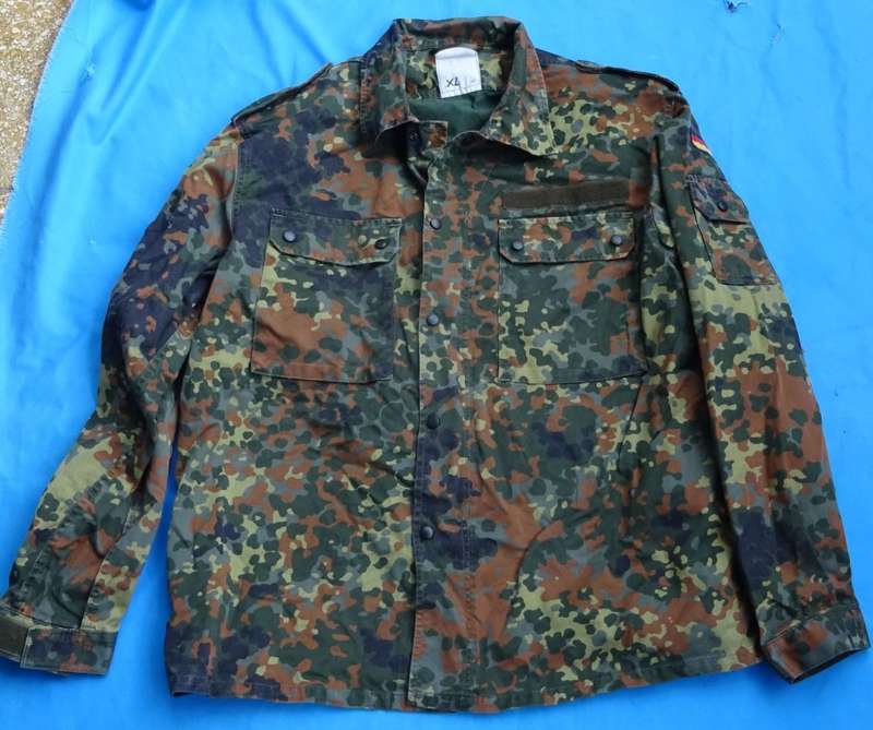 Original German Army Bundeswehr camo Shirt size XL  (13c/27)