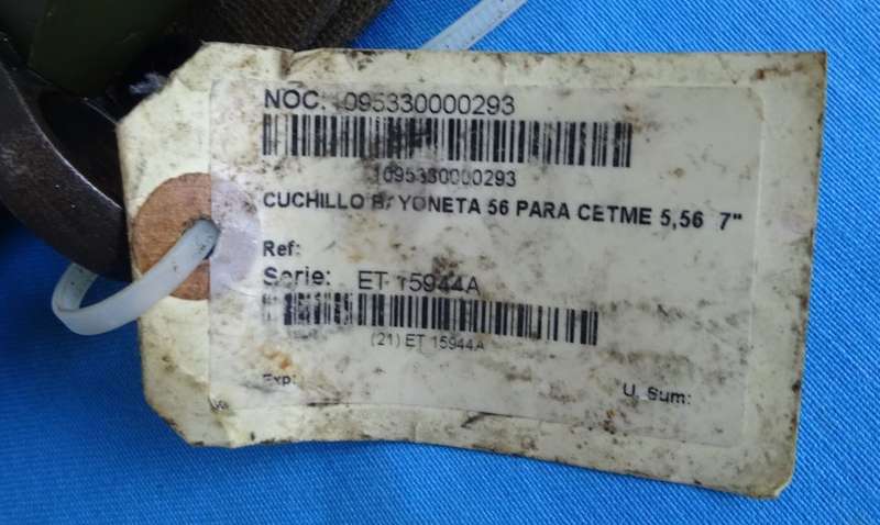 Original Spain Cetme M56  Bayonet (D1/32)