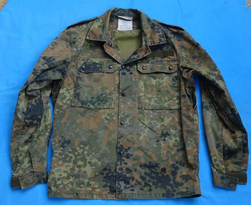 Original German Army Bundeswehr camo Shirt size S  (BW size 1) (D01/3)