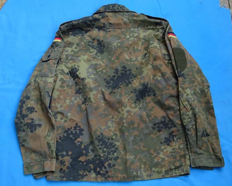 Original German Army Bundeswehr camo Shirt size S  (BW size 1) (D01/3)