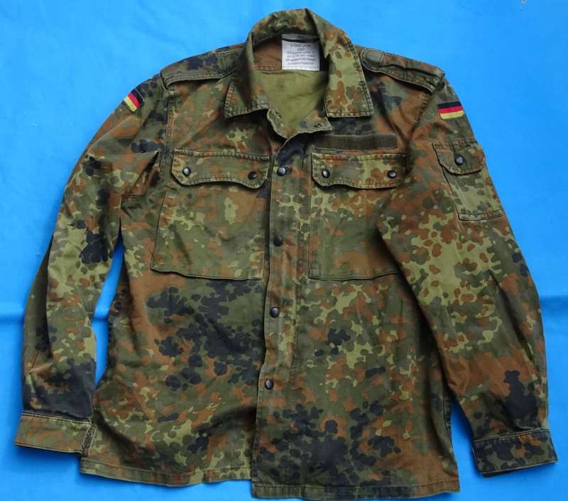 Original German Army Bundeswehr camo Shirt size s (BW size1) (D2/1)