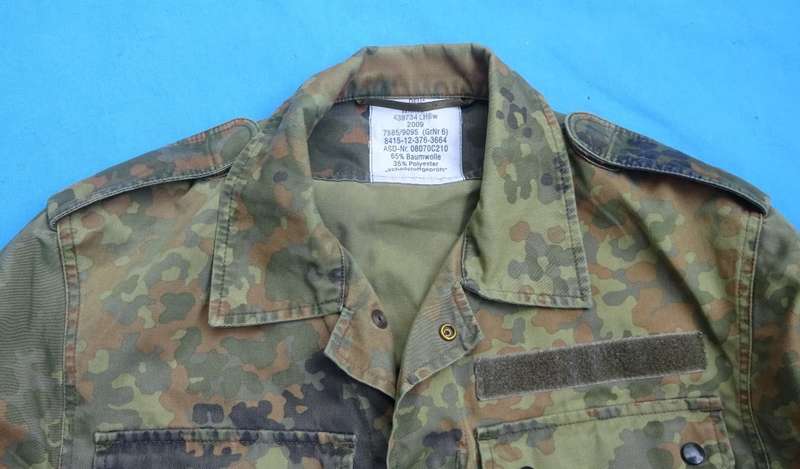 Original German Army Bundeswehr camo Shirt size s (BW size 6)