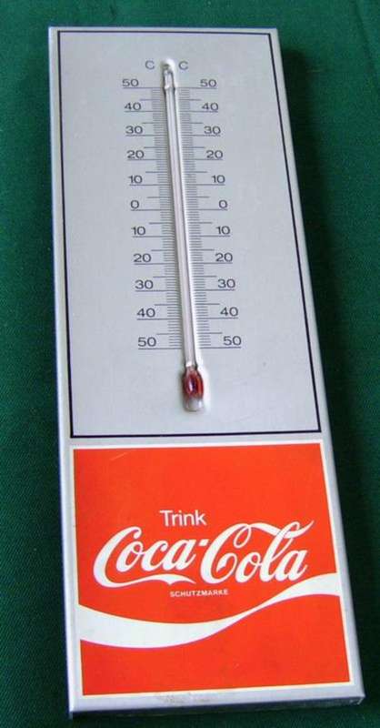 Coca Cola  Metal Sign Thermometer (0D44)