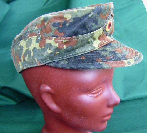 Real German Bundeswehr Flecktarn camo Cap. Size 59 (0K70)