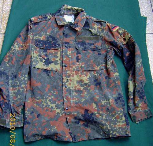 Real German Army Bundeswehr Flecktarn camo Shirt size S