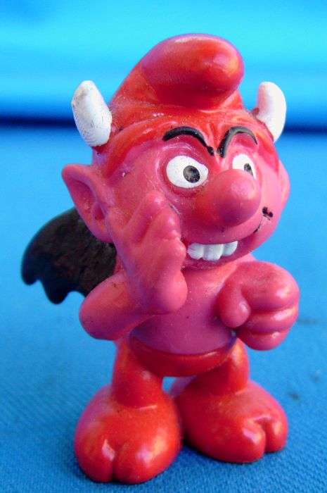 Devil Smurf Schleich W.Germany Peyo (0Q17)