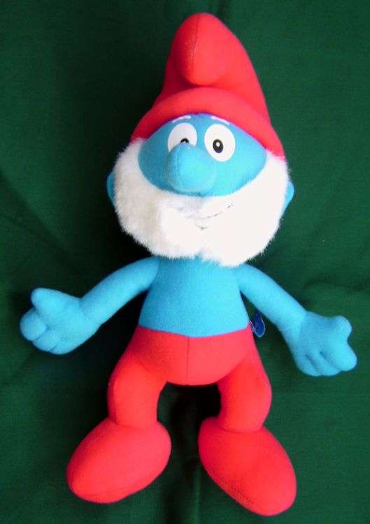 Big Soft Toy Papa Smurf Peyo size 32cm (0T23)