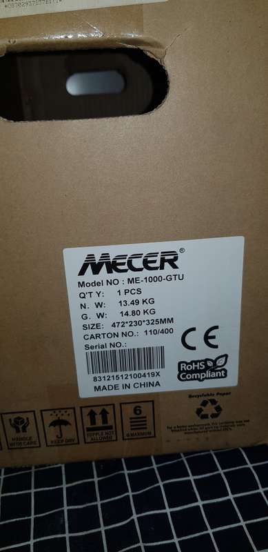 MECER 1000VA UPS - MODEL: ME-1000-GTU