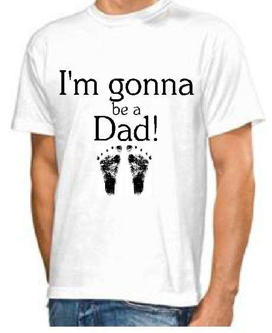 NOVELTY 'I'M GONNA BE A DAD' T-SHIRT