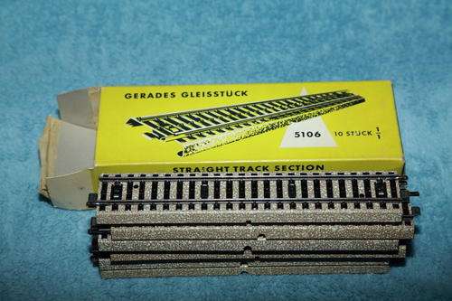 Marklin HO M track full straight No 5106 10 in a box
