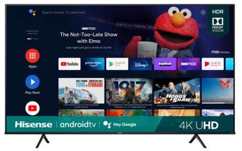 Hisense 50` A6G UHD Smart TV with HDR & Bluetooth