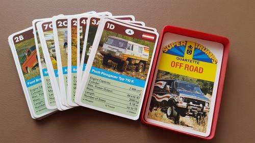 Super Trumps by DAVBAR from 80's  ***   Off Road Vehicles  !!!
