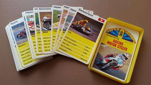 Super Trumps by DAVBAR from 80's  ***   Racing Motor Cycles  !!!