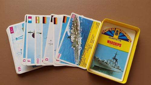 Super Trumps by DAVBAR from 80's  ***   Warships   !!!