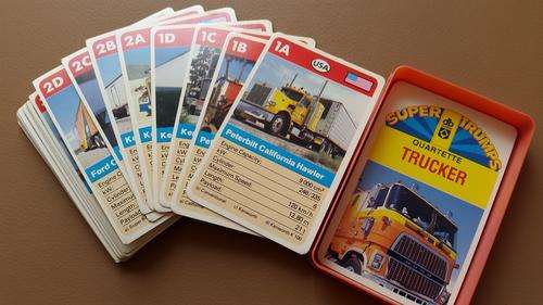 Super Trumps by DAVBAR from 80's  ***   Trucker   !!!