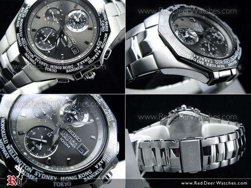 Seiko coutura world timer 100m on sale