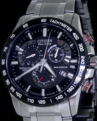 Citizen Mens Perpetual Chrono Atomic Timekeeping Radio Controlled Watch.