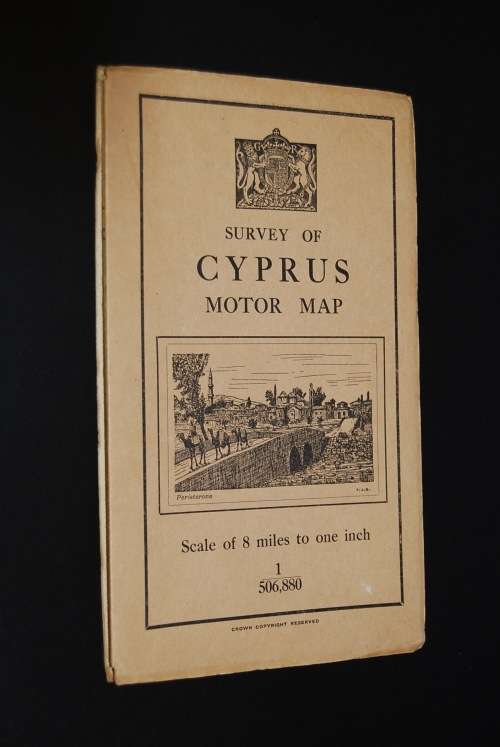VINTAGE MAP OF CYPRUS