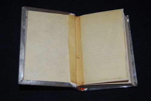 VINTAGE METAL JEWISH SIDDUR WITH ENGLISH TRANSLATION