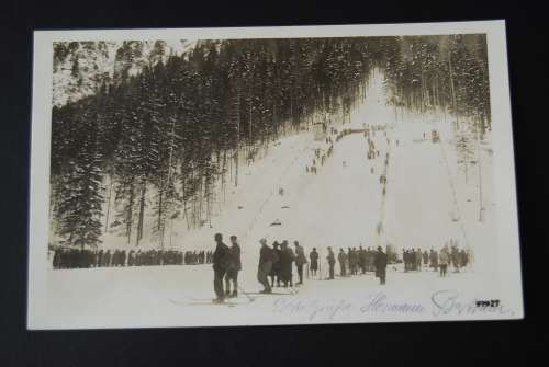 1931 BAYRISCHZELL SPRUNGLAUF GERMANY POSTCARD