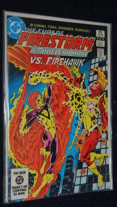 THE FURY OF FIRESTORM THE NUCLEAR MAN VS FIREHAWK NO.17 DC COMIC