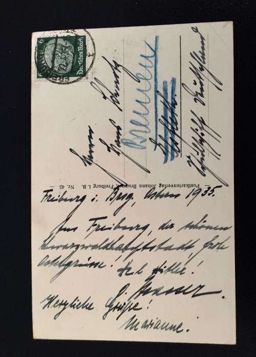 1935 FREIBURG GERMANY PHOTO POST CARD