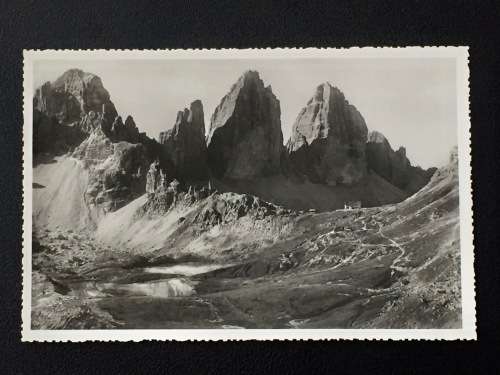 1930`S ITALY DOLOMITI LOCATELLI VERSO MONTE PATERNO POSTCARD