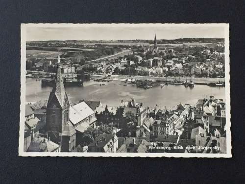 1930`S FLENSBURG GERMANY POSTCARD UNUSED