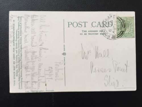 ANTIQUE IRELAND PORTRUSH POSTCARD 1907