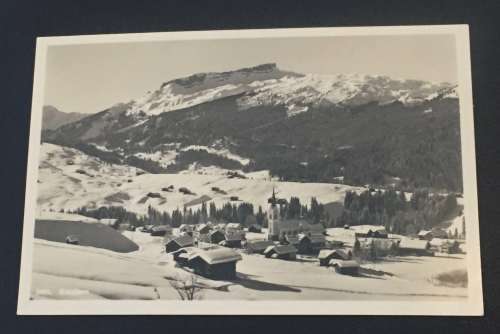 VINTAGE AUSTRIAN RIEZLERN IM KLEINEN WALSERTAL PHOTO POST CARD USED