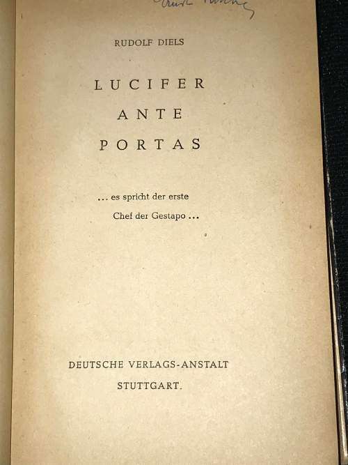 LUCIFER ANTE PORTAS ES SPRICHT DER ERSTE CHEF DER GESTAPO BY RUDOLF DIELS