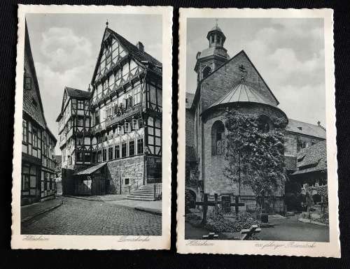 1927 PHOTO POSTCARDS OF HILDESHEIM DOMSCHENKE & ROSENSTOCK UNUSED
