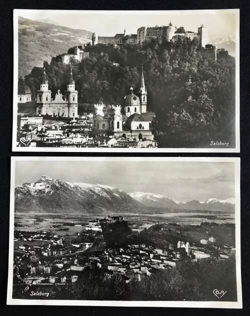 1928 PHOTO POSTCARDS OF SALZBURG UNUSED