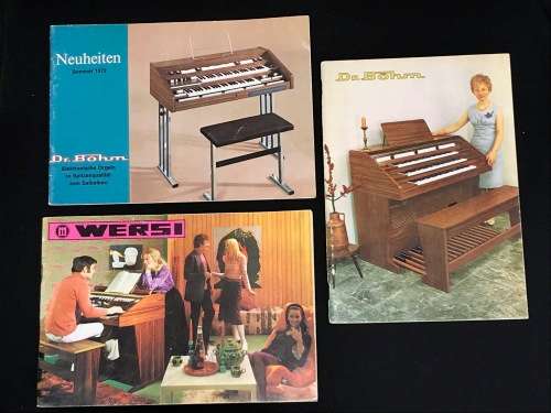 VINTAGE ORGAN USER MANUALS FOR DR. BOHN & WERSI