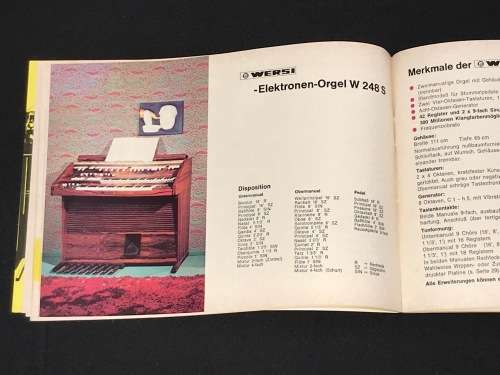 VINTAGE ORGAN USER MANUALS FOR DR. BOHN & WERSI