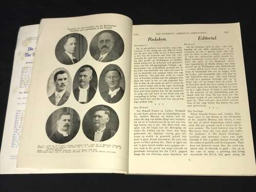 DIE CHRISTEN STUDENTVERENIGING VA S.A / STUDENTS CHRISTIAN ASSOCIATION OF SA 1896 - 1936