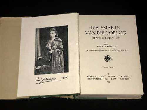 DIE SMARTE VAN DIE OORLOG EN WIE DIT GELY HET DEUR EMILY HOBHOUSE