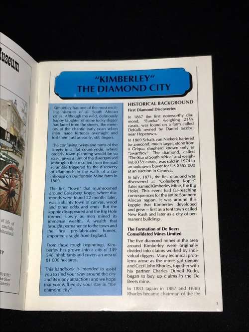 VINTAGE KIMBERLEY SOUVENIR BOOKLET