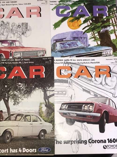 CAR MAGAZINE VINTAGE 1970 COMPLETE YEAR