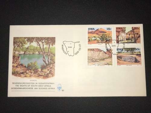 S.W.A. WINDHOEK FDC1988 - THE SIGHTS OF SOUTH WEST AFRICA #61