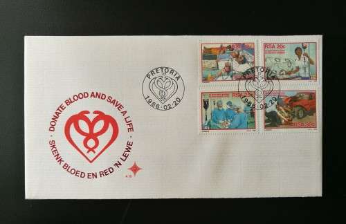 DONATE BLOOD AND SAVE A LIFE PRETORIA 1986 #4.15