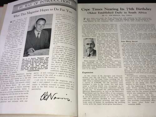 TALK OF THE TIMES - HOUSE MAGAZINE OF THE CAPE TIMES LIMITED MARCH 1949 - APRIL 1950