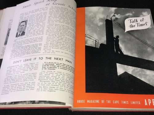 TALK OF THE TIMES - HOUSE MAGAZINE OF THE CAPE TIMES LIMITED MARCH 1949 - APRIL 1950
