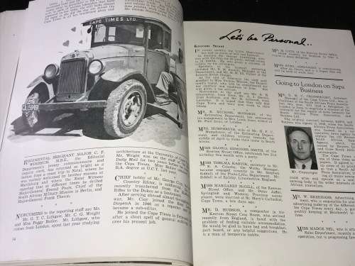 TALK OF THE TIMES - HOUSE MAGAZINE OF THE CAPE TIMES LIMITED MARCH 1949 - APRIL 1950