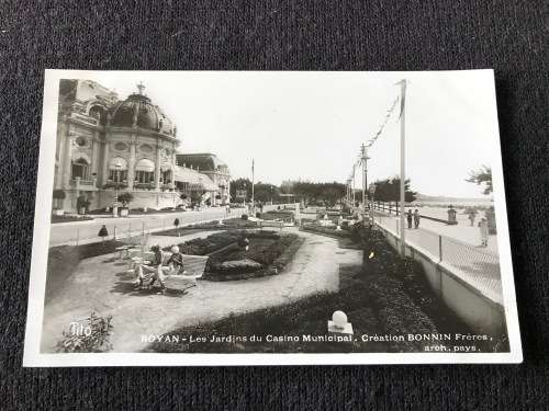 FRANCE, ROYAN LE JARDINS DU CASINO MUNICIPAL. VINTAGE UNUSED