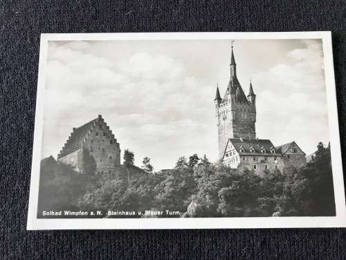 WIMPFEN STEINHAUS BLAUER TURM. VINTAGE UNUSED