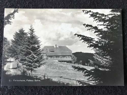FERIENHAUS FALKAU SCHWARZWALD. VINTAGE UNUSED 1930