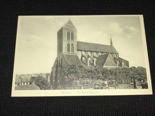 WISMAR ST NIKOLAIKIRCHE. VINTAGE UNUSED